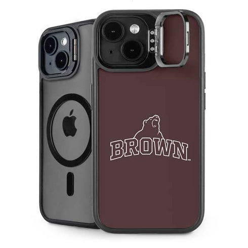 Brown University Outlined iPhone 15 Kickstand Case